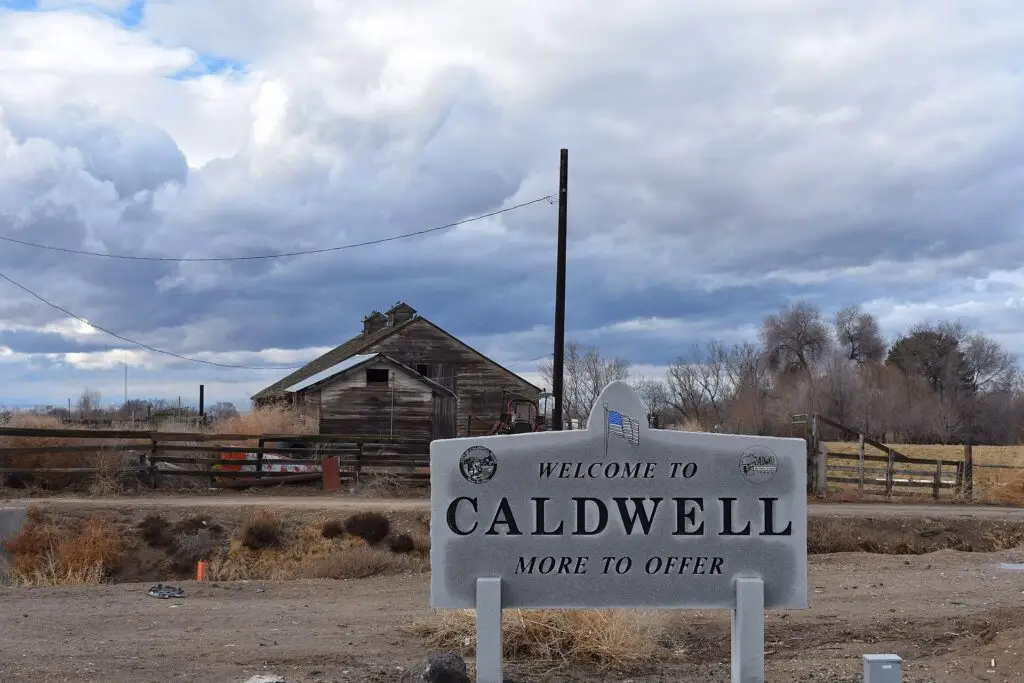 Welcome to Caldwell city sign in Caldwell, Idaho